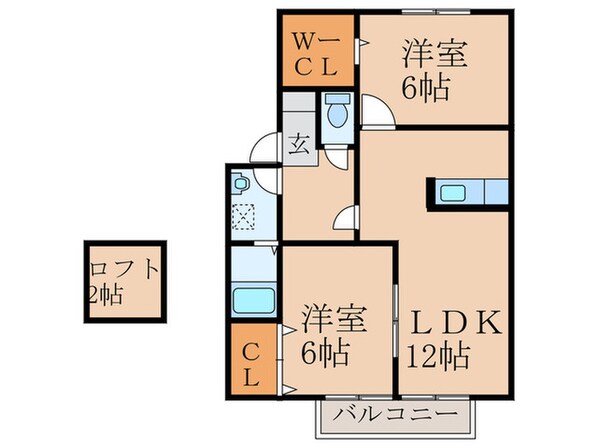 フィオーレの物件間取画像